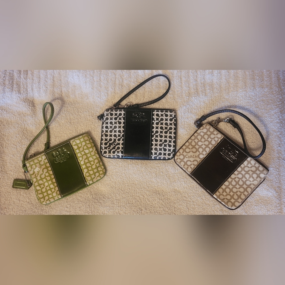 Coach Wristlets Bundle of 3!